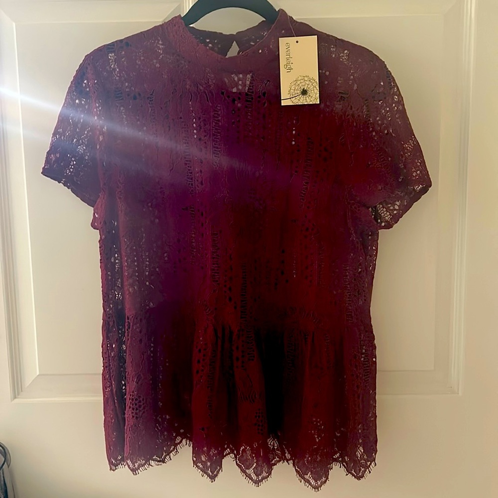 Red Blouse by EVERLEIGH